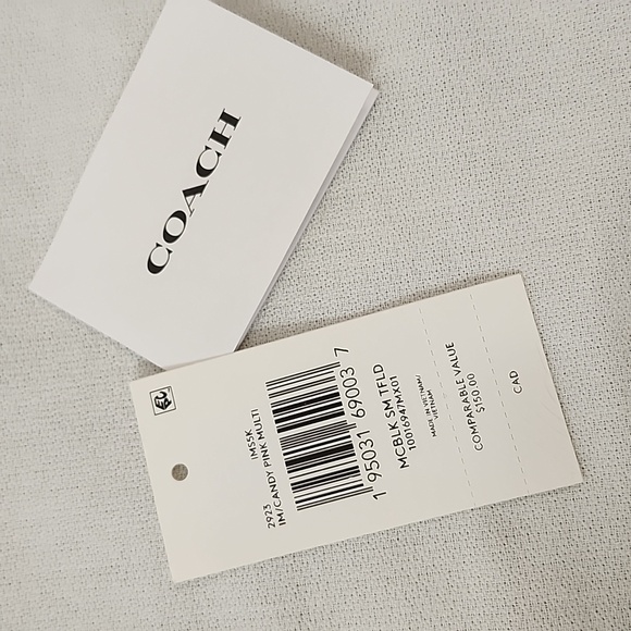 NWT Coach Colorblock Small Tri-Fold Wallet - Picture 9 of 16